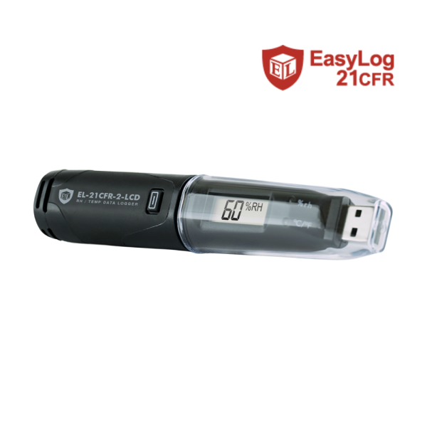 Lascar EasyLog : EL-21CFR-2-LCD 21CFR Compatible Temperature, Humidity & Dew Point Data Logger with LCD Screen