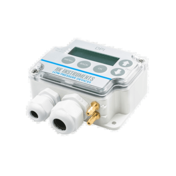 HK Instruments : DPI±500-2R-AZ-D Electronic differential pressure transmitter ±500Pa with 2Relays